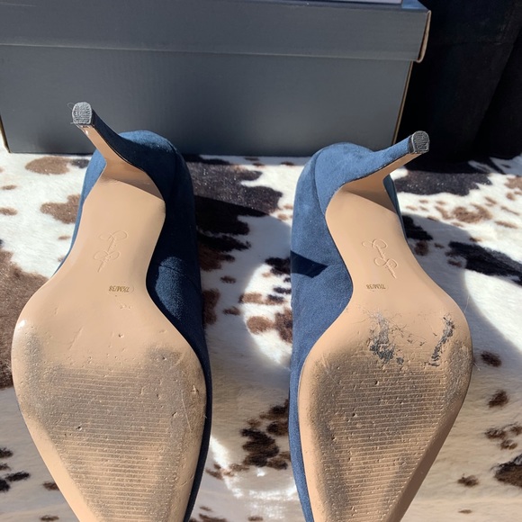 Blue Suede Heels - Picture 4 of 4